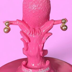 The Roman company vintage Gold and brown pearl earrings  RMn